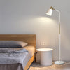 Floor Lamp, Industrial Floor Lamps Corner Lamp Rustic Farmhouse Standing Lamp, Adjustable Metal Heads Indoor Task Lighting Reading Floor Lamps for Living Room, Bedroom, E27 Socket (White)