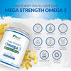 Omega 3 2200mg & Vitamin D3 2000IU - 250 Softgel Capsules - 720mg EPA & 480mg DHA per Serving - from Sustainable Wild Caught Fish - High Strength 1100mg Fish Oil per Capsule -