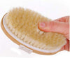 Dry Wet Bath Body Brush Back Scrubber with Anti-Slip Long Wooden Handle, 100% Natural Bristles Body Massager Good for Health and Beauty