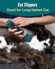 Cat Clippers for Matted Fur, 5-Speed Quiet Cordless Cat&Dog Grooming Clippers for Long Hair,IPX6 Waterproof Dog Clippers Trimmer Shaver for Dogs Cats Animals