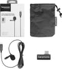 Lavalier Microphone with USB-C for Mobile Devices and Computers with 6.6-foot (2m) Cable &Right-Angle USB-C Adapter (LavMicro U3A)