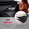 BBQ Cover, Gas Barbecue Cover fits Weber BBQ, Char Broil, Outback and more, Waterproof, Heavy Duty, Windproof, Rip-Proof, UV Resistant Barbecue Covers (183L x 66W x 130H cm, Black)