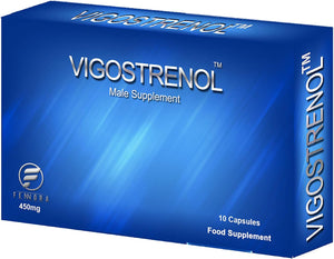 VIGOSTRENOL Food Supplement 450MG (10 Capsules) | Testosterone Support | Extra Strength| Natural | Stamina Endurance Booster with Ginseng/Gingo Biloba | Zinc | for Active Men