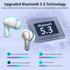 Wireless Earbuds, Bluetooth 5.3 Headphones 2024 Wireless Headphones in Ear, 4 ENC Noise Cancelling Mic Ear buds, 40H Deep Bass Wireless Earphones IP7 Waterproof Bluetooth Earphones USB-C, LED Display