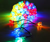 ® 100 10m/33ft Retro Multi Coloured LED Petal Lights with 8 Function Controller – Indoor/Outdoor – Energy Efficient A++ - Christmas Lights