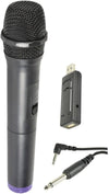 | USB Powered Wireless Microphone System | UHF 864.8MHz, Black