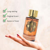 Jazzab Rose Gold Arab Perfume 100ml –Rose Woody Amber Oud Perfume For Her Eau De Parfum 100ml Fresh Scent Spray for Women