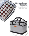 Cool Bag - 30 Litre Cool box -Insulated Cooler Bag Lunch Bag Keep Warm and Cold, Leak-Proof, With Carriying Straps, Multiple Pockets - Ideal for Travel, Camping, Picnics, BBQ
