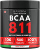 ® BCAA 8.1.1 500 Tablets - Branched Chain Amino acids with leucine, isoleucine, valine - Enriched with Vitamin B1 and B6 - Lactose Free - Vegan, No GMO - Pre and Post Workout Food Supplement