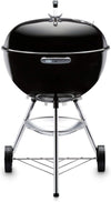 Bar-B-Kettle Charcoal Grill, Ø 57cm Grill Area, BBQ Grill with Porcelain-Enamelled Lid & Bowl, Tripod Stand & Wheels, Chromed Grill Grate - Black (1331004)