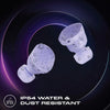 Tune Buds Wireless Bluetooth Earphones, Water-Resistant and Noise-Cancelling Headphones with 48-Hour Battery Life, Purple