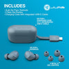 Go Air Pop+ True Wireless Earbuds, In Ear Headphones, Bluetooth Earphones, 35H Playtime Ear Buds, Bluetooth Earbuds with Microphone, USB-C Charging Case, Multipoint, EQ3 Sound, Slate