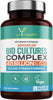 Vegan Bio Cultures Complex - 45 Billion CFU, 15 Active Bacteria Strains - Maximum Strength Multi Strain Complex - Probiotics Women Gut Health and Men, 60 Capsules - Made in The UK by