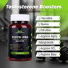 Testopro 90 Capsules, Maca Root, Ginseng, Tribulus terrestris, Muira Puama, L-Arginine, L-Taurine, L-citrulline, Mens Supplements, Nitric Oxide Booster,Supplements for Men