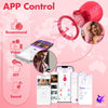 Sucking Vibrator Sex Toys for Women, 3 Sucking 7 Tongue Licking APP Control Vibrator with 2 Suction Cups, Adult Sex Toy for Nipple Clitoral Stimulator Clit Pussy Pump, Female Sex Toys4couples