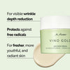 VINO GOLD 24h Face Cream (3.38 Fl Oz)- 24h day cream & night moisturizer against lines & wrinkles, protection against skin aging, anti-aging, vegan facial care, skincare for women.