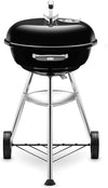 "Ultimate  47cm Charcoal Grill BBQ - Freestanding Cooker with Lid, Stand & Wheels in Sleek Black Finish"