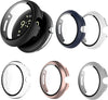 6 Pack Case Compatible for Google Pixel Watch 2/Pixel Watch Case with Tempered Glass Screen Protector,Smartwatch Shock-Proof and Shatter-Resistant Frame Full Coverage Protective Cover Bumper