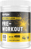 Pre-Workout Powder, Fruit Punch Flavor | Energy Boost with Beta Alanine, Creatine, Caffeine, L-Carnitine, BCAAs, Taurine & Vitamin B3 B6 | Natural Ingredients | 450g, 60 Servings