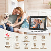 Frameo 10.1 inch Digital Photo Frame - WiFi Digital Picture Frame Built in 32GB Memory, HD 1280 * 800 IPS Touchscreen, Auto Rotate, Easy Setup and Share Photos or Videos via Frameo APP