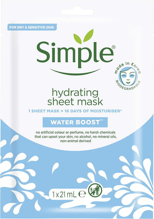 Hydrating 16 days' worth of moisturiser in just 15 minutes Sheet Mask face mask for dry skin 1 pc