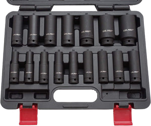 by  16pc 1/2'' Dr 6-Point European Deep Impact Socket Set B1340