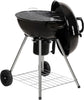 Portable Charcoal BBQ Round Kettle 47.5 cm, Adjustable Vent, Integrated Thermometer, Charcoal Barbecue, Stand & 2 Wheels with Chrome Grill, GFKTBBQ, 60x51x90