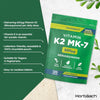 Vitamin K2 MK7 600mcg | 120 Tablets | High Strength Vitamin K2 Menaquinone MK-7 Supplement | Suitable for Vegans | Letterbox Friendly Packaging | by Horbaach