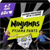 Ninjamas Pyjama Pants Unisex Spaceships, 4-7 Years, 60 Pyjama Pants, 17kg - 30kg, All-Night Leak Protection