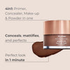 Magic Finish Deep Teint Make-Up Mousse (1.01 Fl Oz) – 4in1 Primer, Foundation, Concealer & Powder With Buildable Coverage, Hides Redness And Dark Spots, Vegan, For Deeper Skin Tones