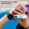 S2 40mm Mini Smart Watch Alexa Built-in Fitness Tracker with Heart Rate and Blood Oxygen Monitor,Sleep Monitor 5ATM Waterproof HD Touchscreen Compatible with iPhone&Android Black