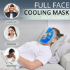 Cooling Face Mask -Halo Mask- Hot or Cold Face Ice Pack for Depuffing- Sinusitis Treatment - Great for Stress, Swelling, Migraine or Wisdom Teeth Pain- Gel Face Mask Cold Pack Ice Mask Therapy