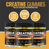 Creatine 120 Gummies Max 5000mg for Men and Women Creatine Monohydrate Plus B12 and L-Taurine - Chewable Gummies, (1 Month Supply) (One Size, Pineapple)