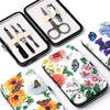 Butterfly Meadows 5 Piece Manicure Set - Nail Care Kit Gift Gifts Set for Women Men - Personal Safe Care - Travel Holiday Essentials Accessories Kits - Health Beauty Items Products