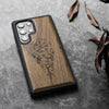 Wood Case for Galaxy S24 Ultra Case 2024 [Natural Wood & Black Soft TPU] Shockproof Protective Cover Unique Wooden Case Compatible with Samsung S24 Ultra (Viking Compass-Walnut)