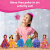 Art & Craft Activity - Poke-in Art Magical Princesses, Mess-Free Art for Kids, DIY Craft Kits, Creative Activity, Fine Motor Skills, Gifts for Girls & Boys Ages 4, 5, 6, 7, 8, 9