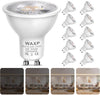 Dimmable GU10 LED Spot Light Bulbs Warm White 5W, 3000K, 365lm, No Flickering, Energy Saving Light Bulbs, Equivalent 40-50W GU10 Halogen Spotlight Bulbs, 10 Pack