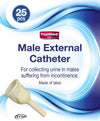 25-Units Rubber Urinal Bag Male External Catheters | Condom Catheters Single use ((Small 20 mm 0.8 Inches)