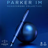 IM Monochrome Ballpoint Pen | Gun Metal Finish and Trims | Medium Point with Blue Ink | Gift Box