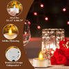 12PCs Led Tea Lights with Timer, Electric Flickering Battery Operated Led Candles Tea Lights with Remote Control for Home, Room, Table, Halloween, Christmas Decoration