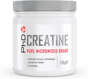 Nutrition 100% Micronised Creatine Monohydrate Powder | Improved Strength and Performance During Exercise, 250g