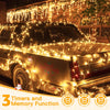 Christmas Tree Lights Outdoor Indoor, 40m 400LED Fairy Lights Mains Powered, Warm White Xmas String Light Waterproof with Timer/8 Modes/Remote/Dimmable for Outside/Garden/Window Decorations