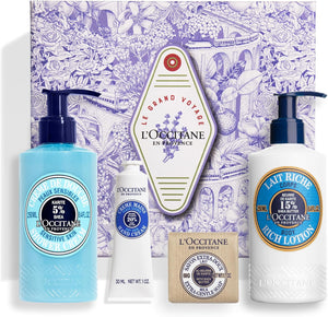 L'OCCITANE Nourish & Soothe Shea Butter Collection | Softening & Protecting | Vegan & 96% Readily Biodegradable | Premium & Clean Beauty Bath & Body Gift Set for All Skin Types