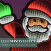 73819 Santa Claus Infinity Light/Double-Sided Multi-Coloured Christmas Light / 5 Metre Lead Wire / 60cm Height