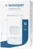 Glass Water Filter Jug, incl. 1 Filter Cartridge, 3 Litre, White