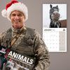 Hardworking Animals At Work Rest & Play of The British Army OFFICIAL Large Wall 2025 Calendar UK Holidays MADE IN BRITAIN® Eco-Friendly (Open size 610mm x 305mm) Solar Energy FSC® paper