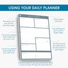 Daily Planner Desk Pad by ® – A4 Size - 100 Undated Tear Off Sheets 120gsm Thick Paper - To Do Checklist Notes for Home Business Office Study Productivity Planning and Organising