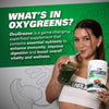 OxyGreens Daily Super Greens Powder - Green Superfood, Spirulina Herbal Supplement with Prebiotic Fibre, Alkalizing Antioxidants & Immunity Wellness, 30 Serves (Passionfruit)