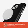 Evo Crystal Kick case for iPhone 15 - Compatible with MagSafe - Impact Protection Case - Obsidian Black