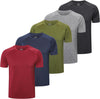 5 Pack Gym T Shirts Men Dry Fit Sport Tops for Men Light Running Shirts Moisture Wicking Athletic Shirts Breathable Cool Workout Shirts